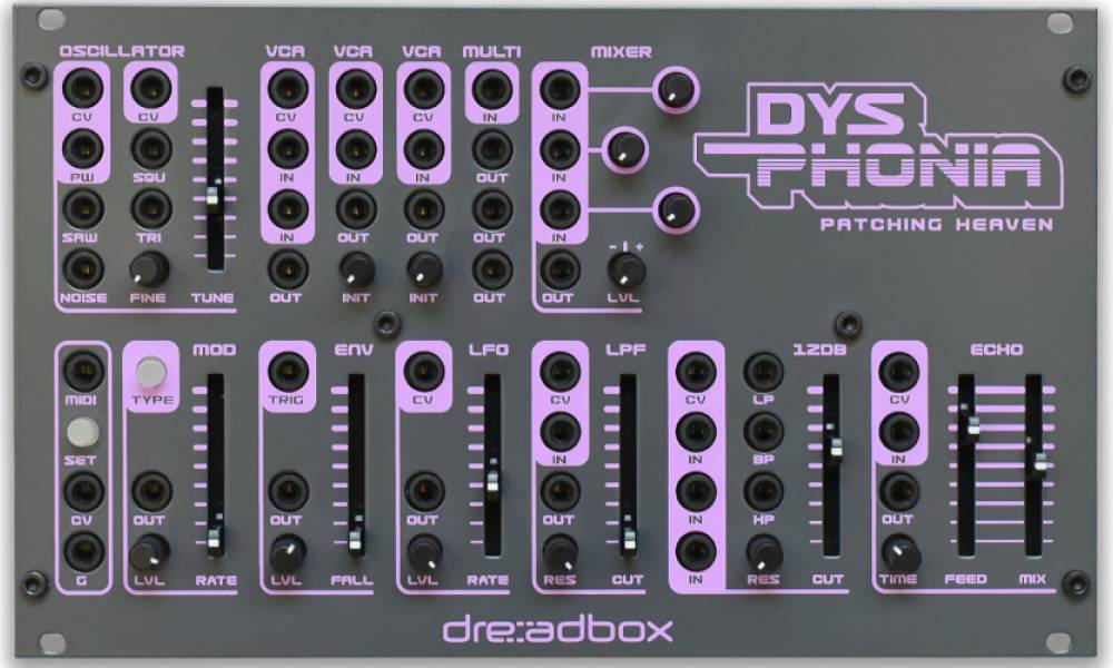 Dreadbox DYSPHONIA - модульный eurorack синтезатор своими руками!